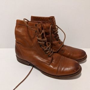 Frye Whiskey Erin Lace Up Boots Womens 6.5